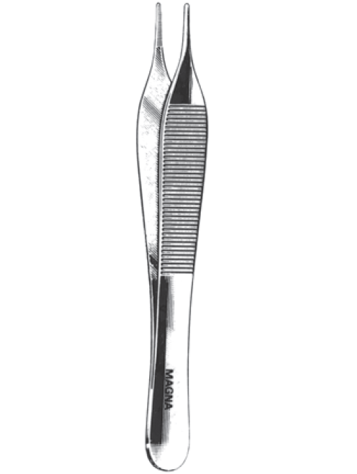 Adson Dressing Forceps 4.75" Serrated | Non-Sterile Stainless Steel-Instruments-Birth Supplies Canada