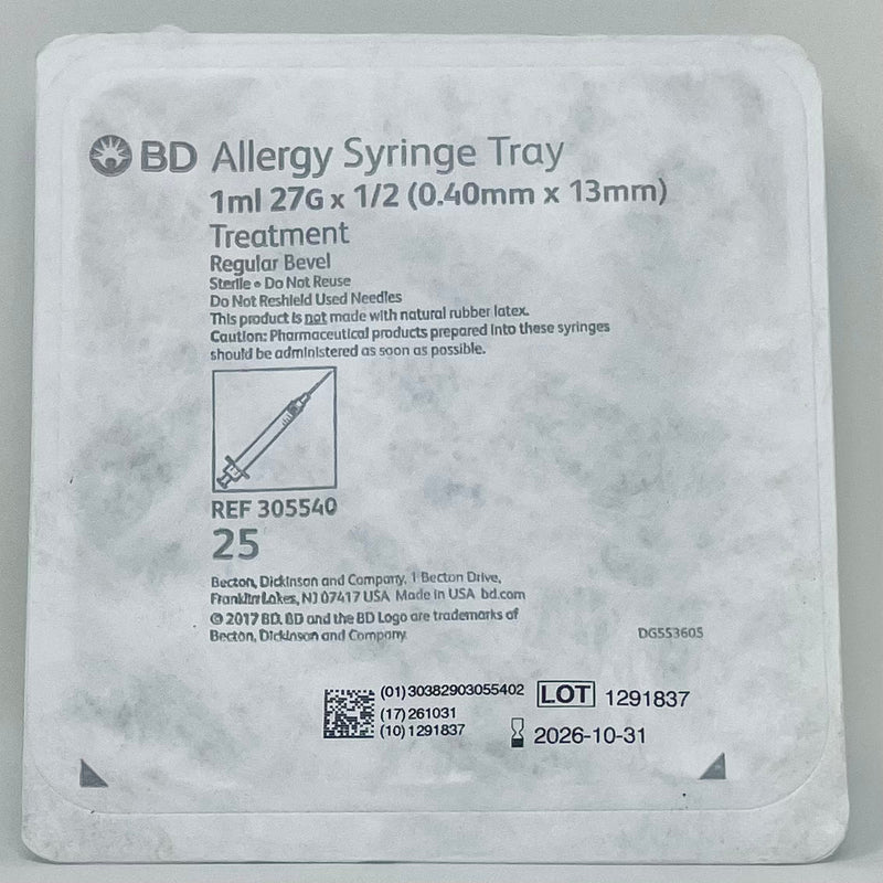 Allergist Tray | BD-Medical Supplies-Birth Supplies Canada