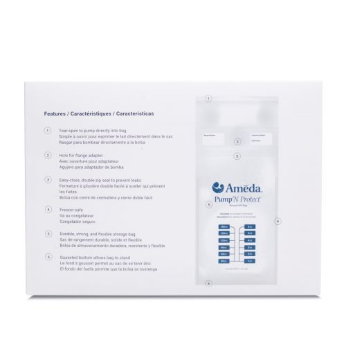 Ameda Pump ‘N Protect® Milk Storage Bags-Lactation Aids-Birth Supplies Canada
