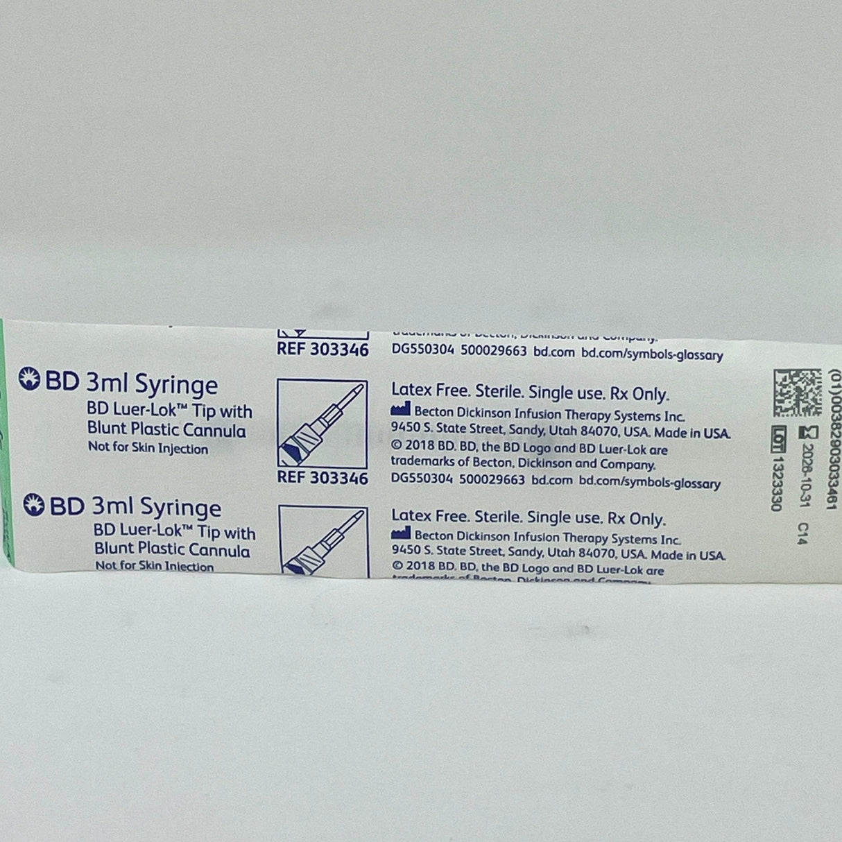 Blunt Plastic Luer-Lok Cannula, 3cc/mL Syringe-IV Supplies-Birth Supplies Canada