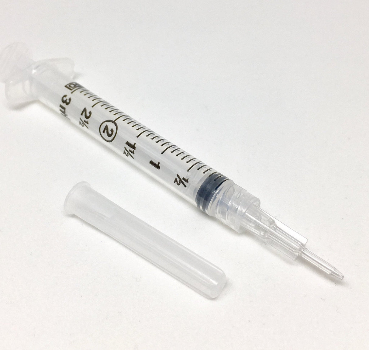 Blunt Plastic Luer-Lok Cannula, 3cc/mL Syringe-IV Supplies-Birth Supplies Canada
