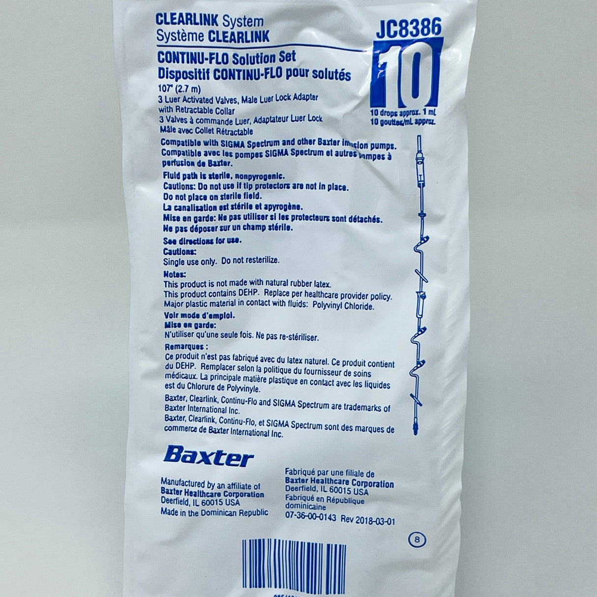 Continu-Flo CLEARLINK IV Solution Set-IV Supplies-Birth Supplies Canada