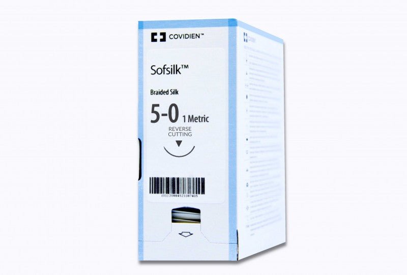 Covidien Sofsilk Black Braided Sutures | Non-Absorbable-Suture Supplies-Birth Supplies Canada