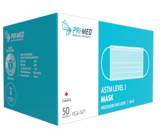 Disposable Face Mask, ASTM Level 1-PPE-Birth Supplies Canada