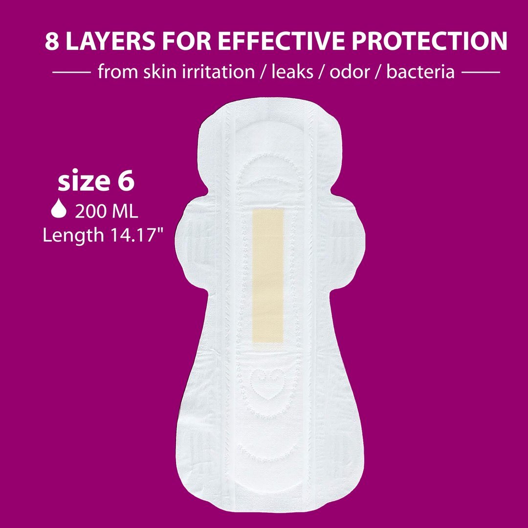 ECO-Certified Overnight/Postpartum Pads-Maternity Pads & Underpads-Birth Supplies Canada