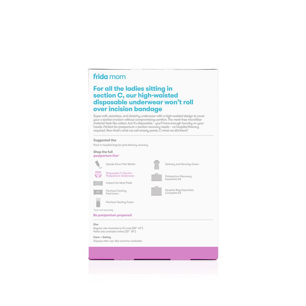Frida Mom High-waist Disposable Postpartum Underwear ~ for C-Section Recovery-Postpartum Supplies-Birth Supplies Canada