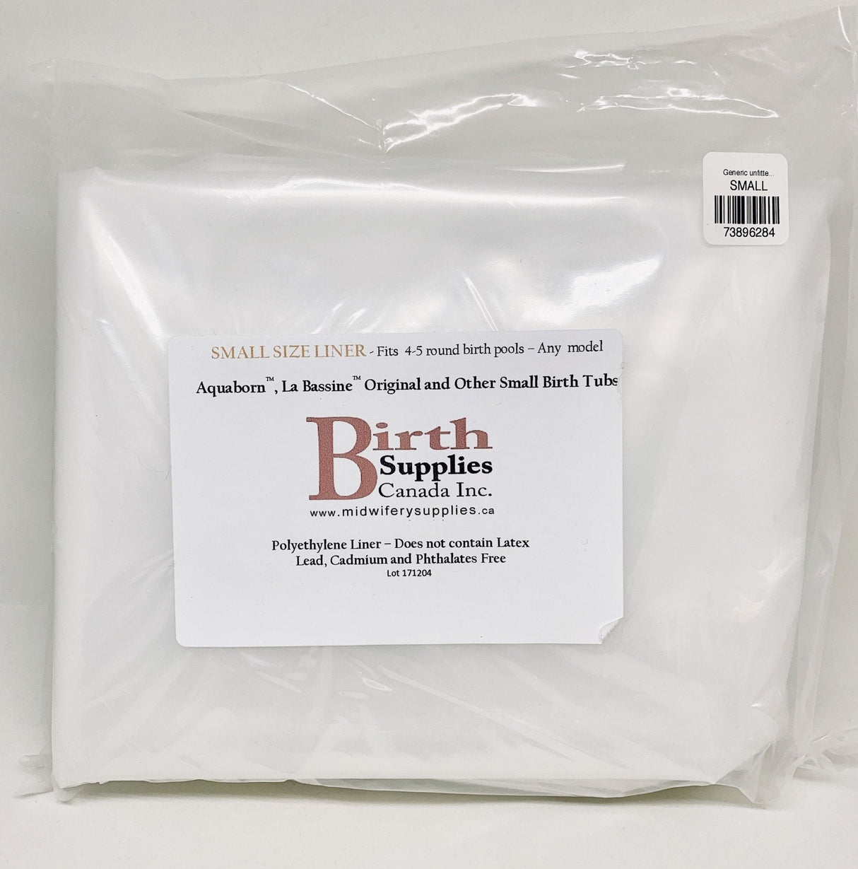 Generic unfitted birth pool liner-Waterbirth-Birth Supplies Canada