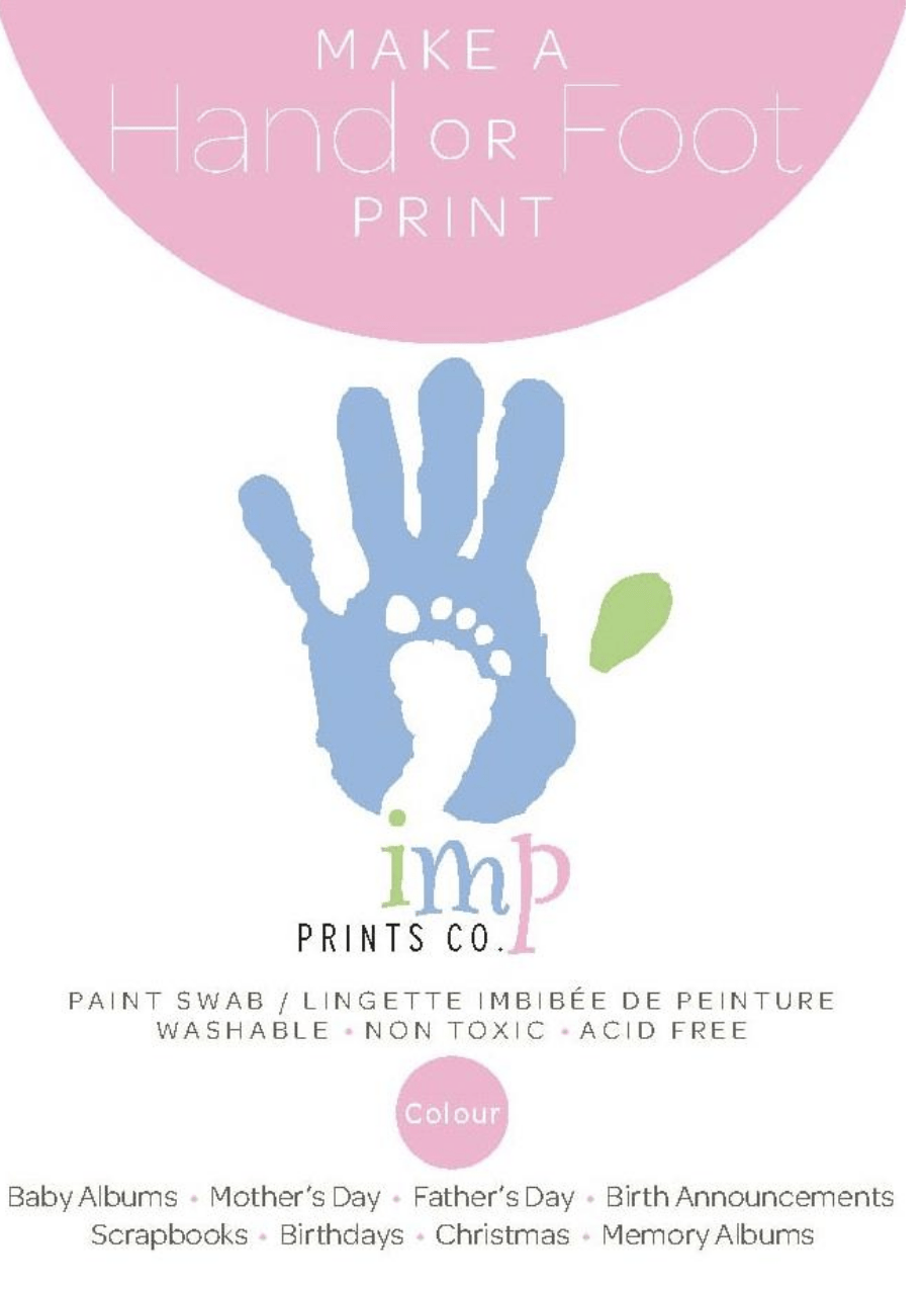 IMP Paint Swabs ~ Footprints, Handprints-Gifts-Birth Supplies Canada