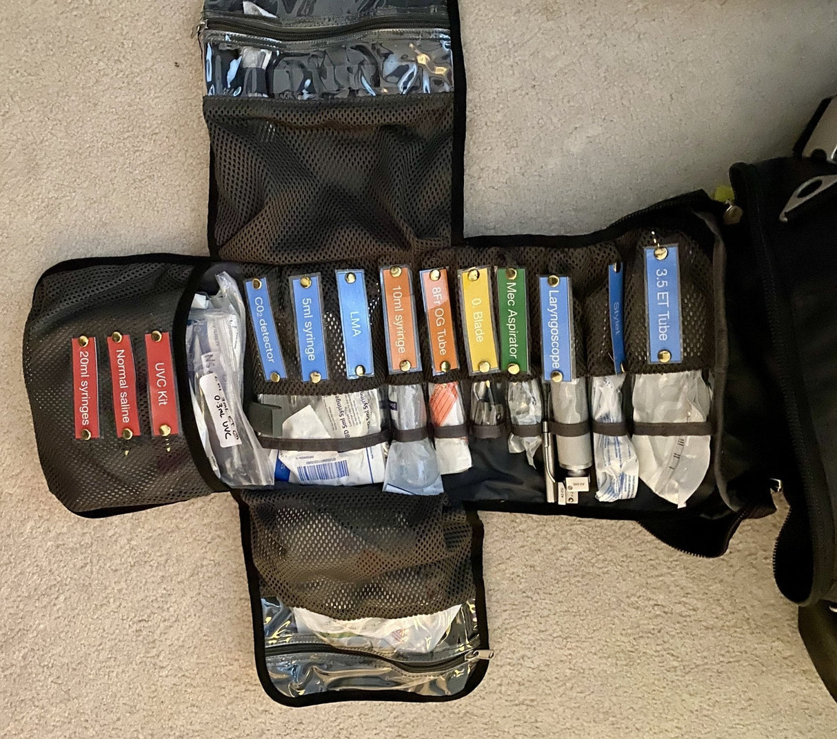 Meret Airway Pro X Tri-Fold Intubation Module-Bags & Storage-Birth Supplies Canada