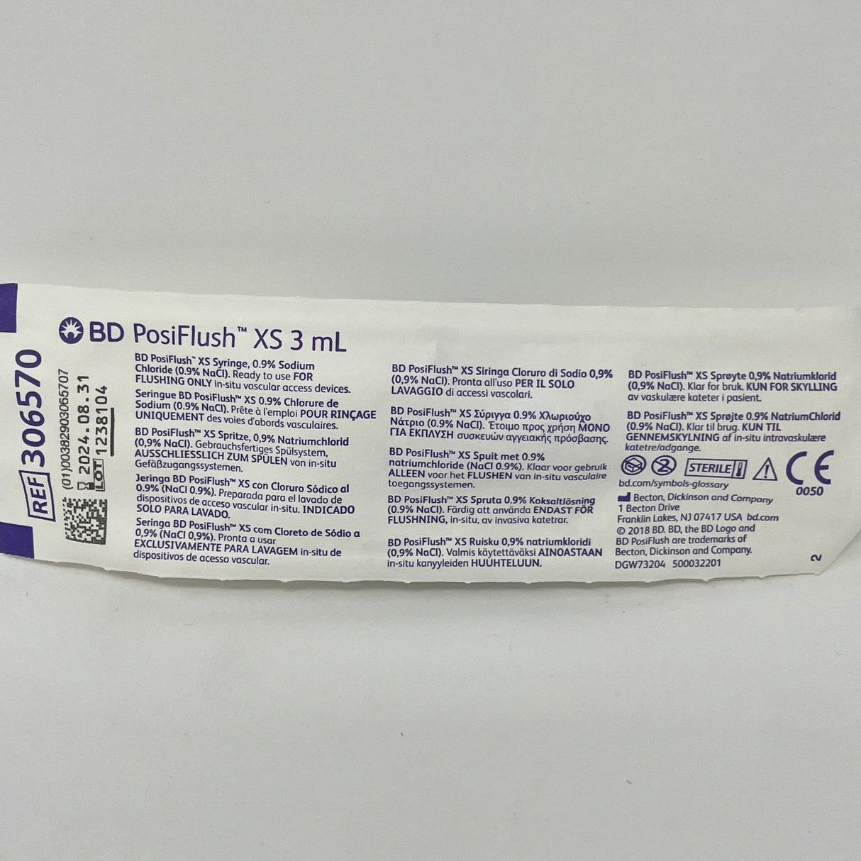 PosiFlush XS Saline-filled Syringes | BD-Medical Devices-Birth Supplies Canada