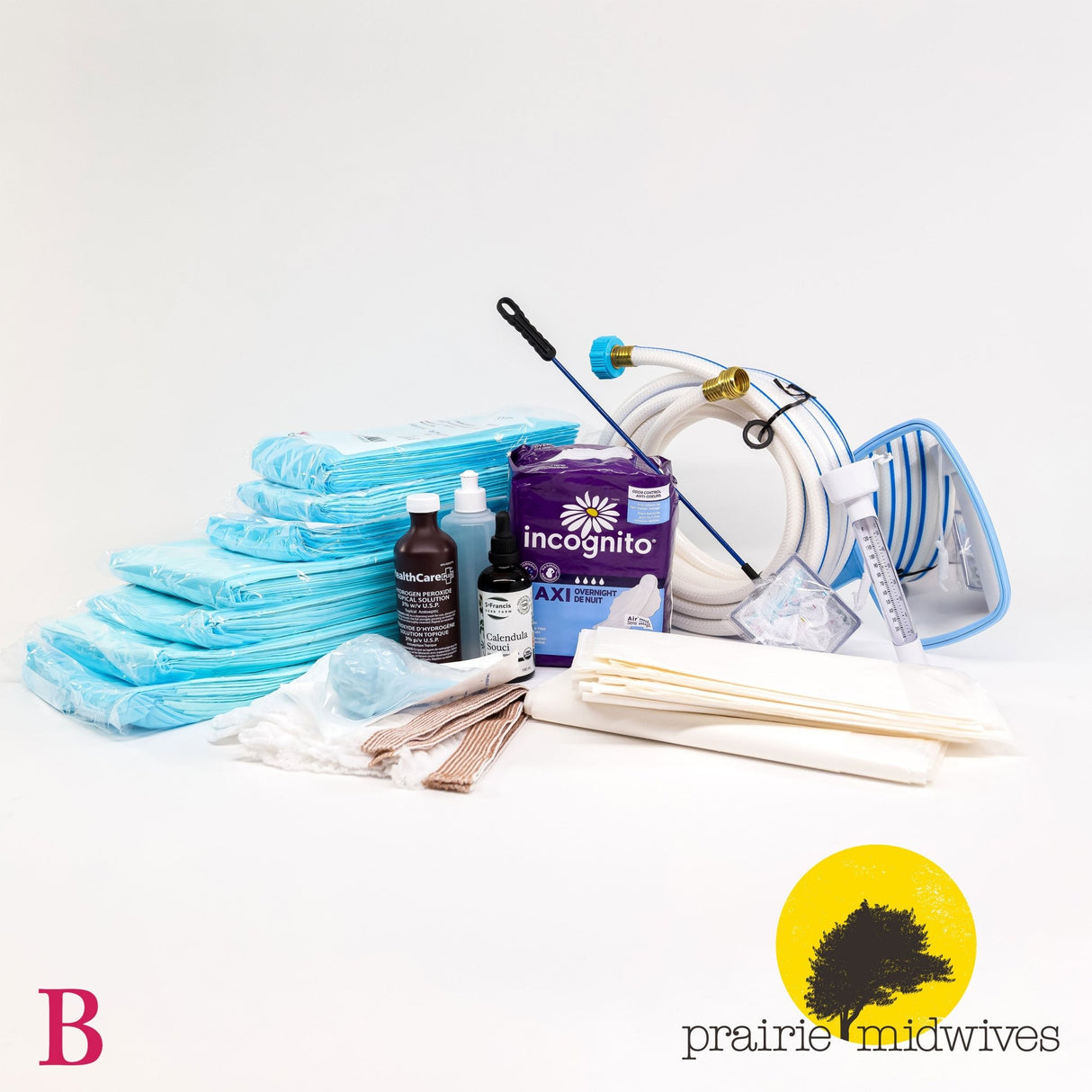 Prairie Midwives- Home Water Birth Kit-Custom Birth Kits-Birth Supplies Canada