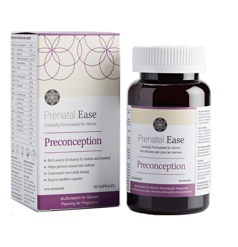 Preconception Multivitamin Supplement | Prenatal Ease-Vitamins-Birth Supplies Canada