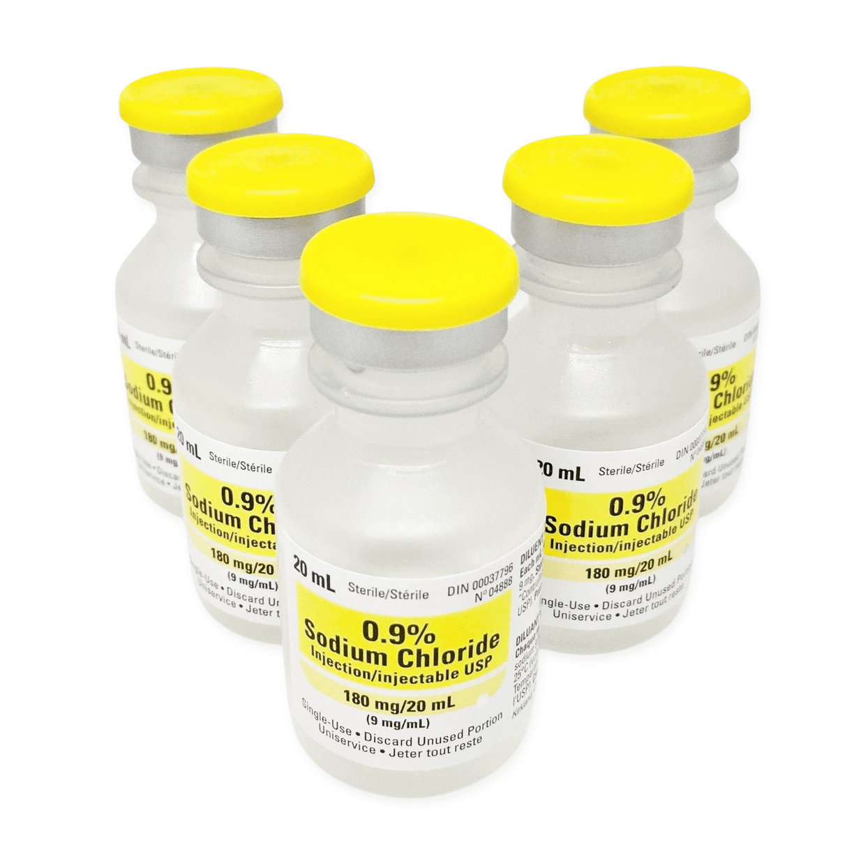Sodium Chloride for Injection, 20 mL Bottle | Hospira Pfizer-IV Solutions-Birth Supplies Canada