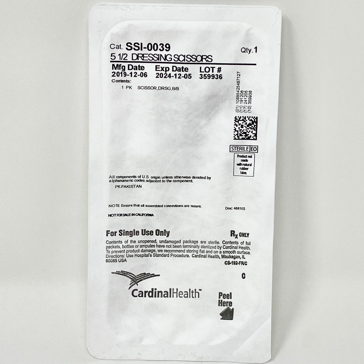 Sterile Dressing Scissors (5.5 Inch) | Curved-Medical Instruments-Birth Supplies Canada