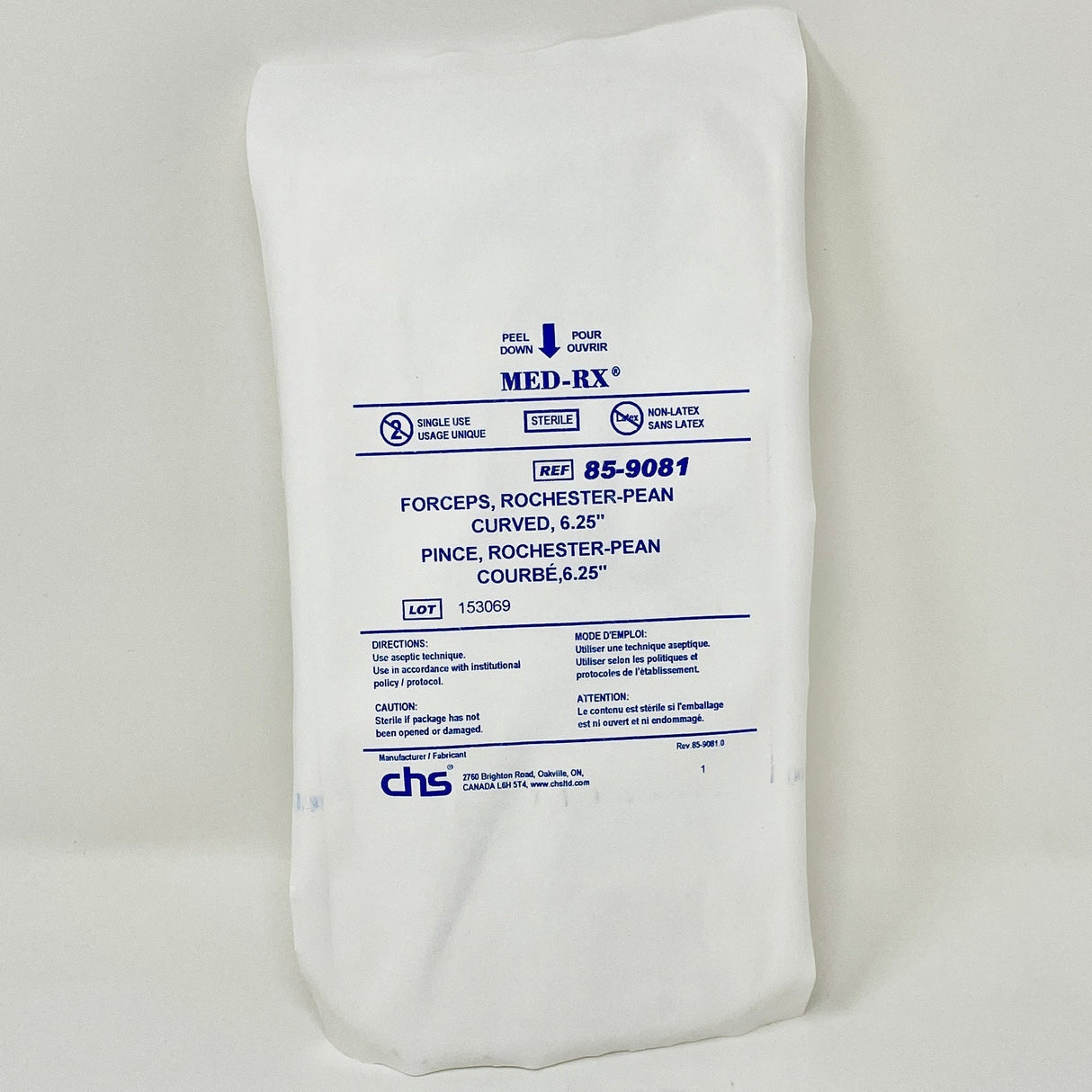 Sterile Rochester-Pean Forceps (6.25" Curved)-Medical Instruments-Birth Supplies Canada