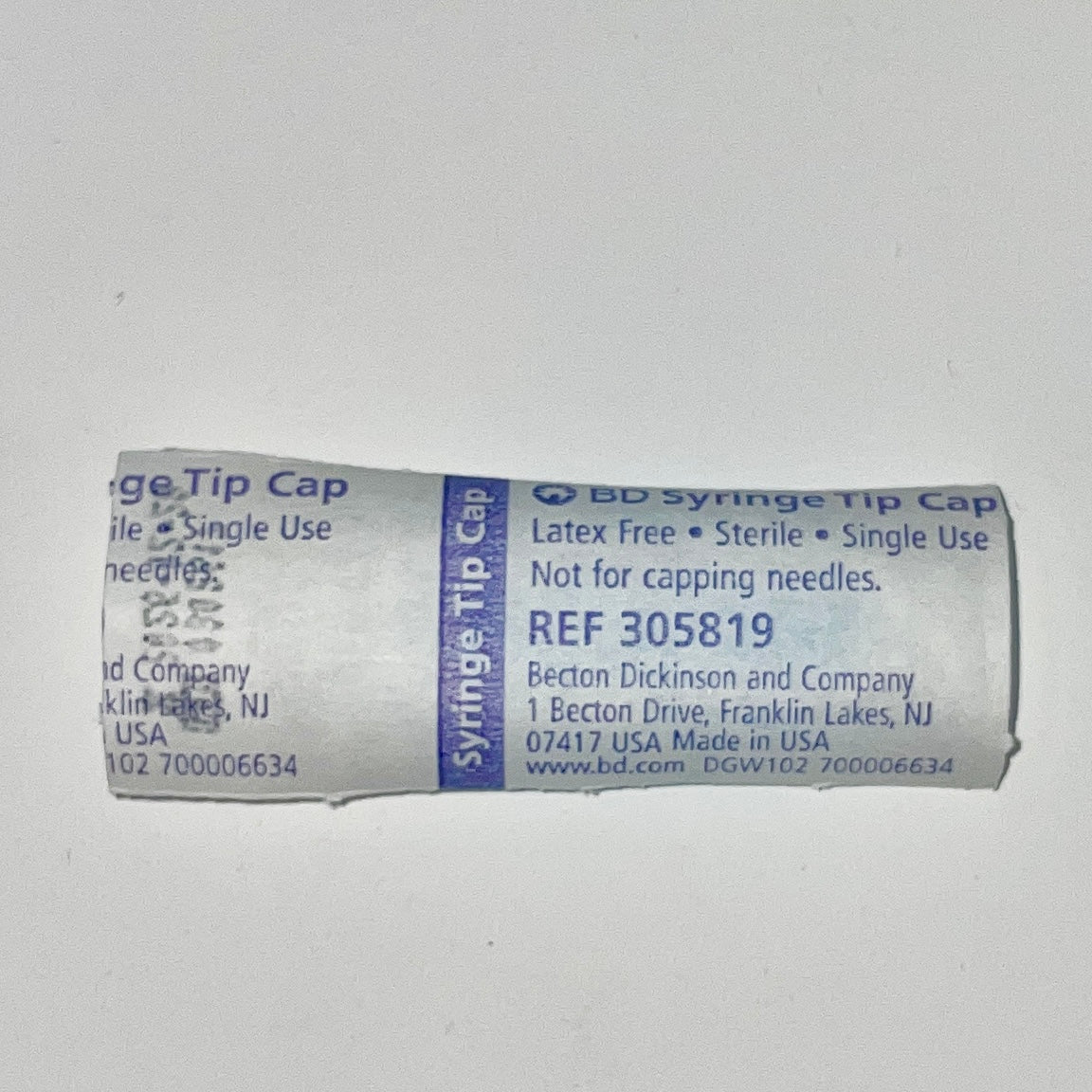 Syringe Tip Cap, Luer-Lok ,Sterile | BD-Syringes-Birth Supplies Canada