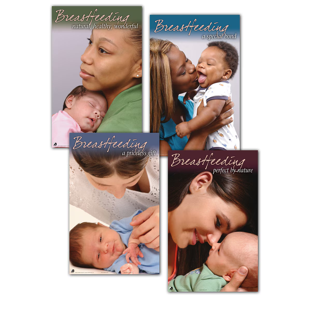 The Rewards of Breastfeeding Poster Set (4)-Teaching Aids-Birth Supplies Canada