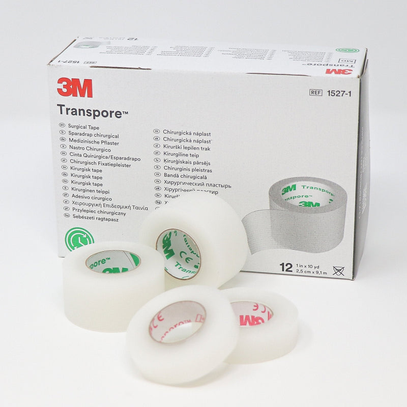 Transpore™ Surgical Tape, Plastic, Transparent-Medical Supplies-Birth Supplies Canada