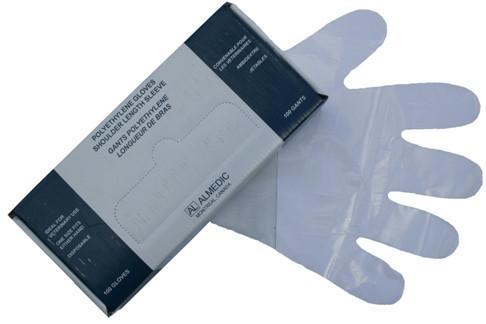 Waterproof Shoulder Length Gloves - 32" Polyethylene, Latex-Free-Waterbirth-Birth Supplies Canada