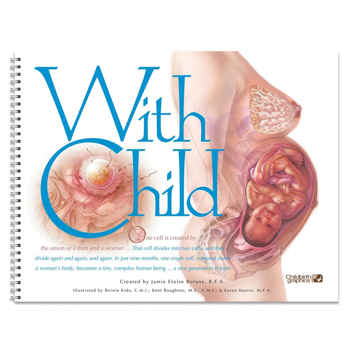 With Child™ Desk Version – 78-Page Prenatal Education Book-Teaching Aids-Birth Supplies Canada