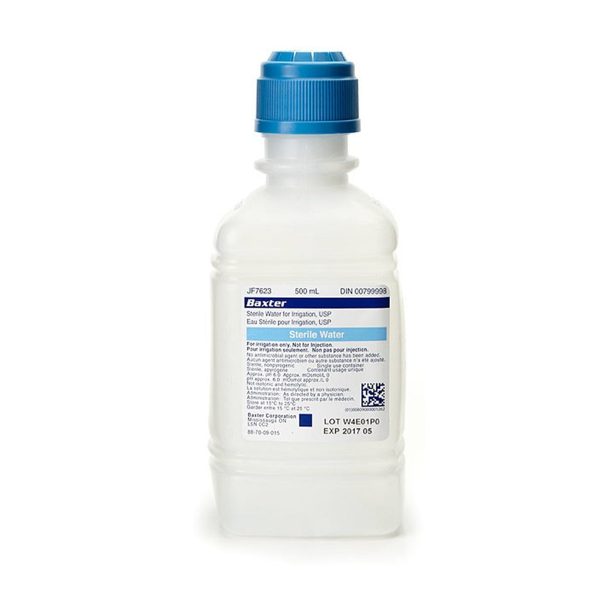 500 mL Sterile Distilled Water For Irrigation Pour Bottle-IV Solutions-Birth Supplies Canada