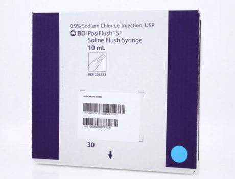 10 mL PosiFlush SF Pre-Filled Saline Flush Syringe (Sterile Field) | BD-IV Solutions-Birth Supplies Canada