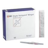 20G BD Insyte Autoguard Shielded IV Catheter with Wings | BD-IV Catheters-Birth Supplies Canada