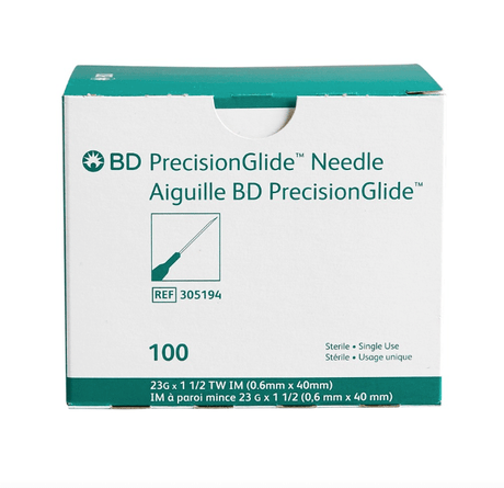 23G Thin Wall PrecisionGlide Hypodermic Needle | BD-Medical Devices-Birth Supplies Canada