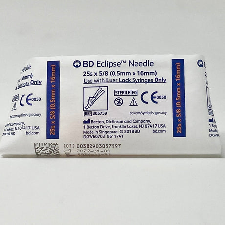 25G BD Eclipse Safety Needle with Pivoting Shield | BD-Medical Devices-Birth Supplies Canada