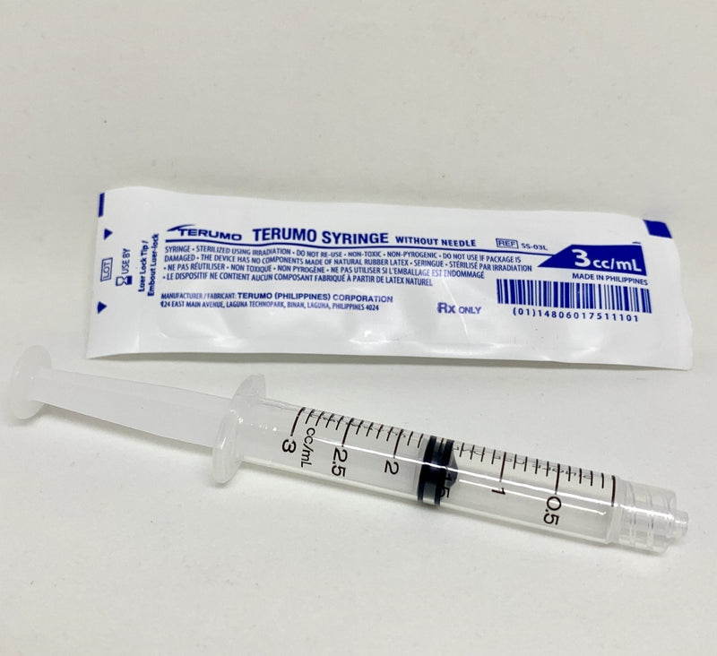 3cc Syringes - Luer Lok | Terumo-Medical Devices-Birth Supplies Canada