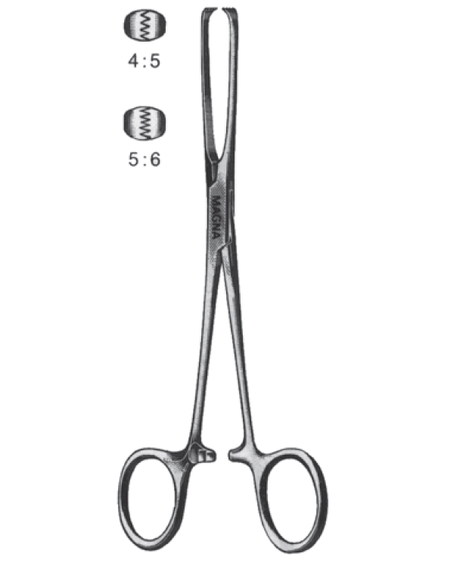 Allis Tissue Forceps, 6"-Instruments-Birth Supplies Canada