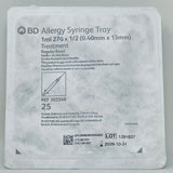 BD Allergist Tray 1 mL Syringe & Needle | Pre-Assembled, Sterile, Latex-Free-Needles-Birth Supplies Canada