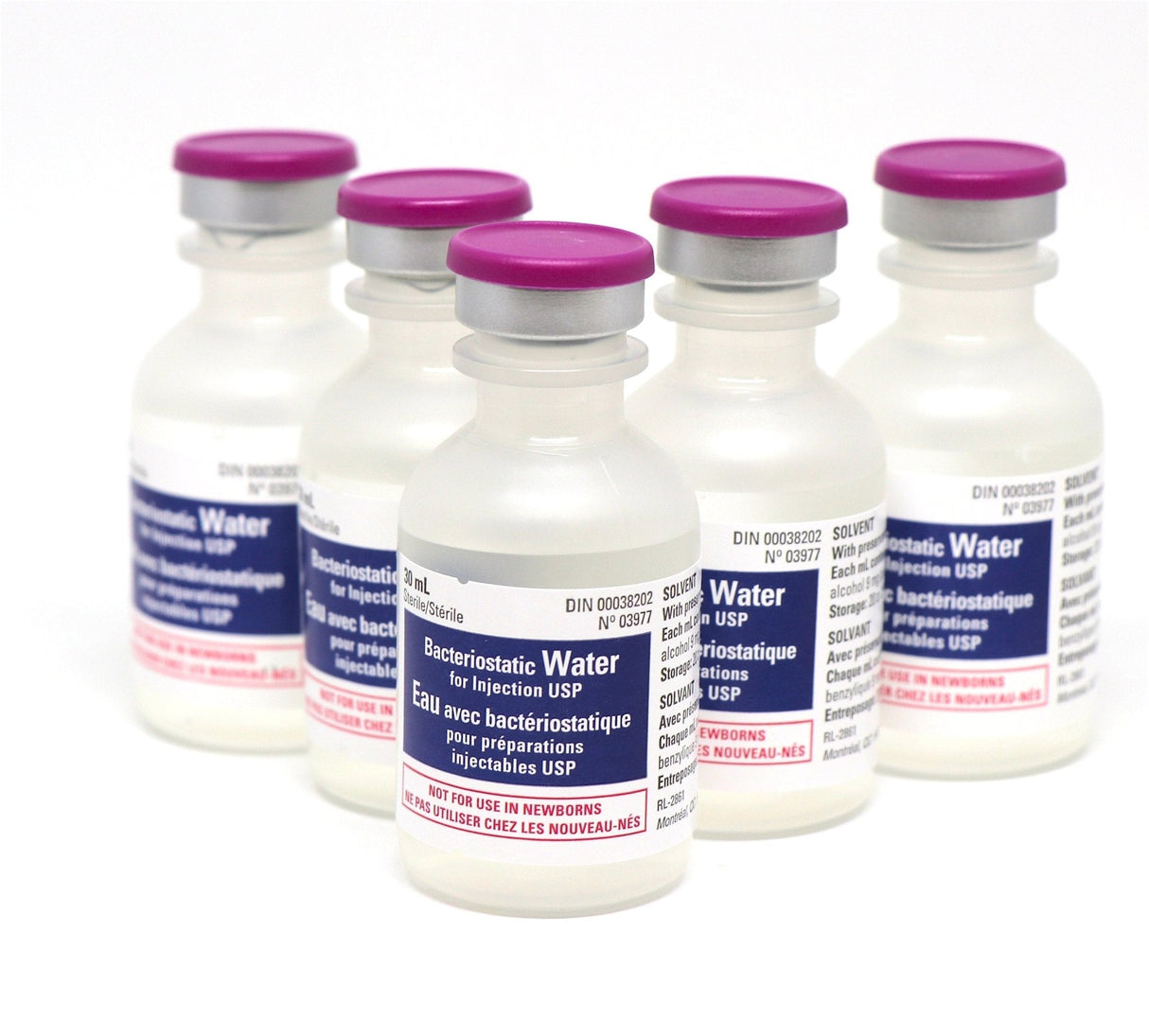 Bacteriostatic Water 30 mL – Hospira Pfizer-IV Solutions-Birth Supplies Canada
