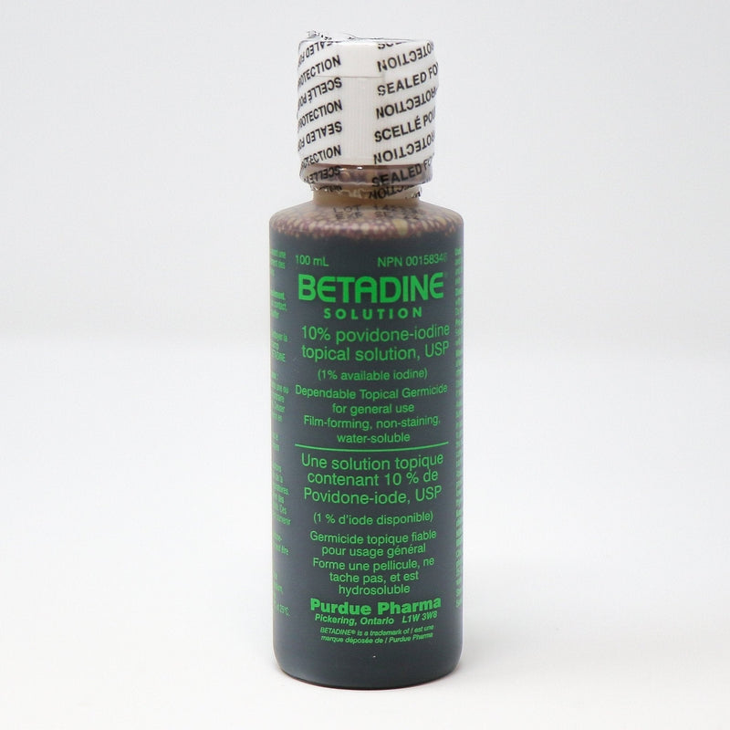 Betadine Povidone-iodine Solution 10%-Medical Supplies-Birth Supplies Canada