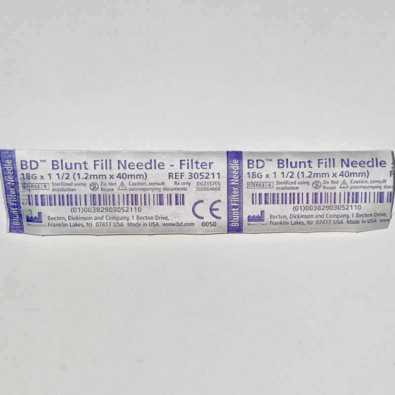 Blunt Fill Needle w/ filter | BD-Medical Devices-Birth Supplies Canada