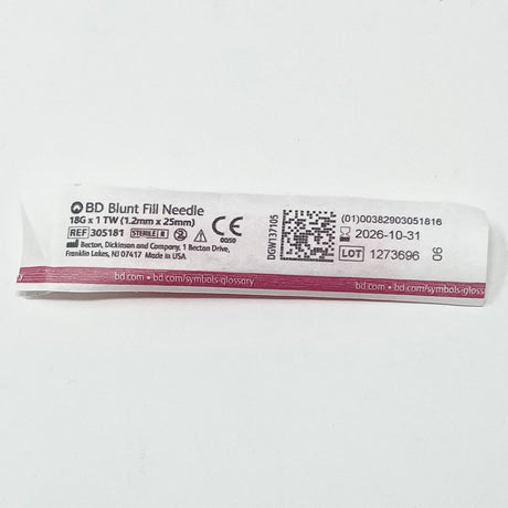 Blunt Fill Needles | Luer-Lok Connection | BD-IV Supplies-Birth Supplies Canada