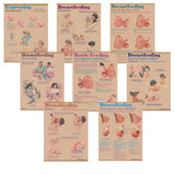 Breastfeeding Chart Set (8)-Teaching Aids-Birth Supplies Canada
