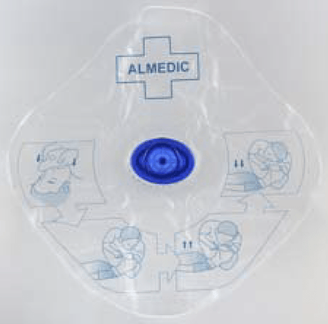 CPR face shield with one way valve-Medical Devices-Birth Supplies Canada