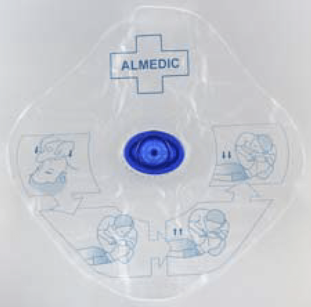 CPR face shield with one way valve-Medical Devices-Birth Supplies Canada
