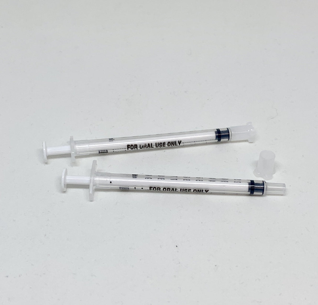 Clear Oral Dispensing Syringe with Cap, Slip Tip-Syringes-Birth Supplies Canada