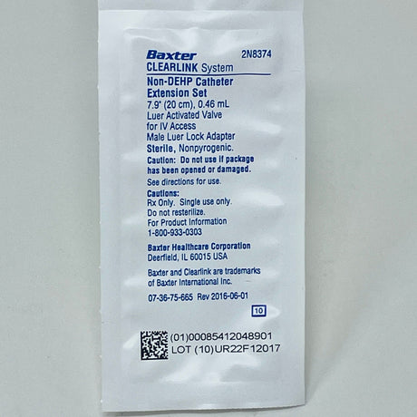 Clearlink IV Catheter Extension Set, L8.2" 0.5mL-Medical Devices-Birth Supplies Canada