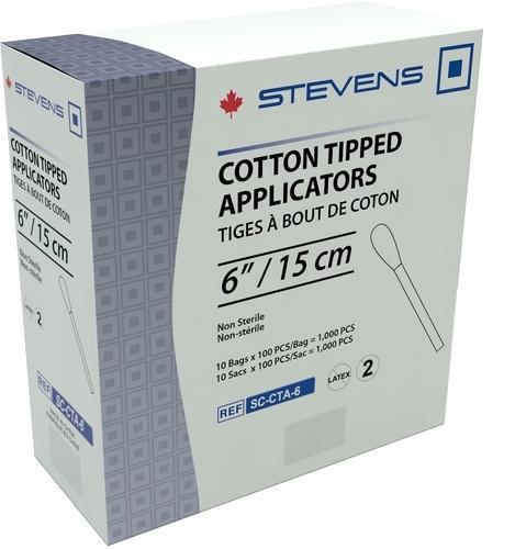 Cotton-Tipped Applicators 6"-Paper Products-Birth Supplies Canada
