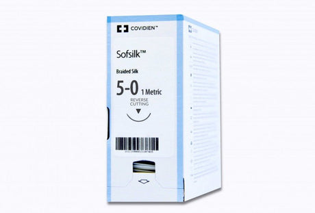 Covidien Sofsilk Black Braided Sutures | Non-Absorbable-Suture Supplies-Birth Supplies Canada