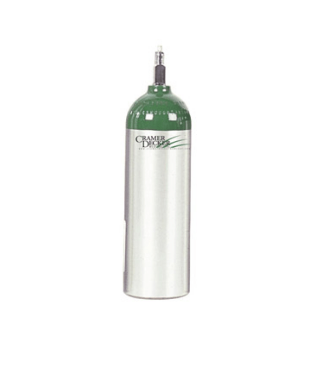 Cylinder Oxygen Tank "D" Empty Aluminum w/Standard Post Valve-Medical Equipment-Birth Supplies Canada