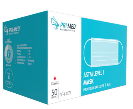 Disposable Face Mask, ASTM Level 1-Medical Supplies-Birth Supplies Canada