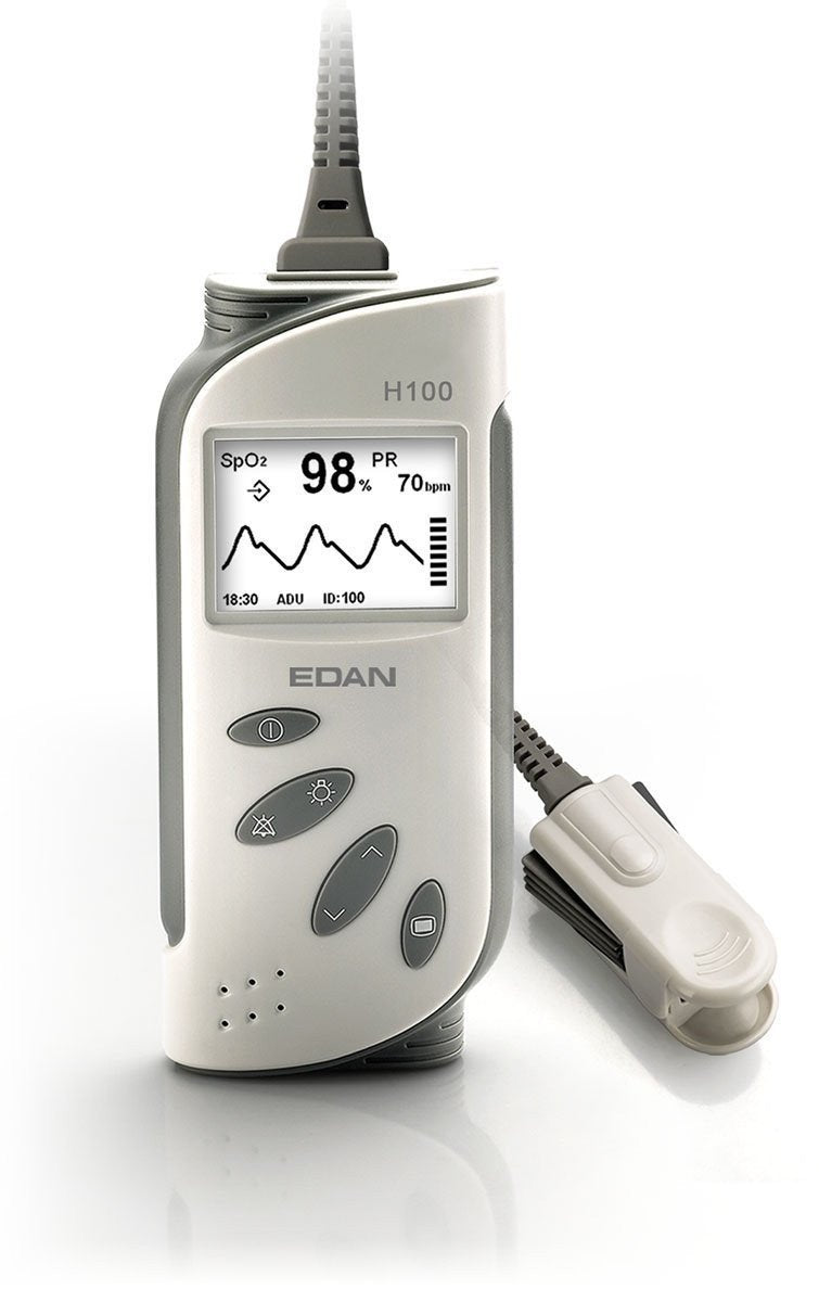 Edan H100B Pulse Oximeter with Adult and Infant Attachments-Medical Equipment-Birth Supplies Canada