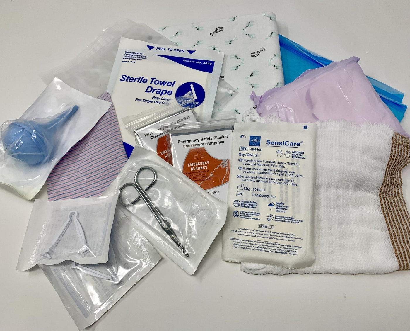 Basic Delivery Kit Set Emergency Obstetrical Kit-MDL-KITS-Birth Supplies Canada