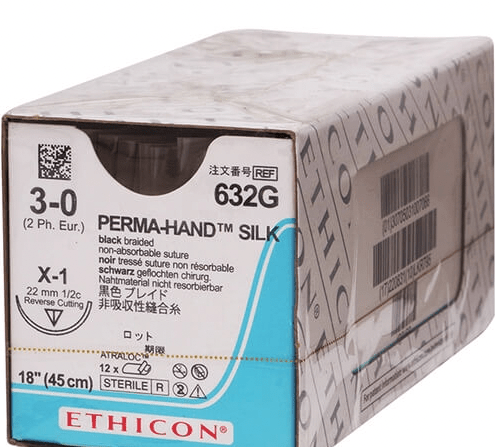 Ethicon Silk Black Braided Sutures | Non-Absorbable-Medical Devices-Birth Supplies Canada