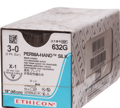 Ethicon Silk Black Braided Sutures | Non-Absorbable-Medical Devices-Birth Supplies Canada