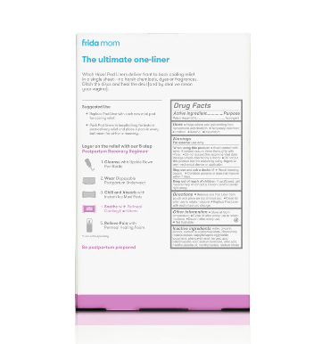Frida Mom Witch Hazel Perineal Cooling Pad Liners-Postpartum Supplies-Birth Supplies Canada